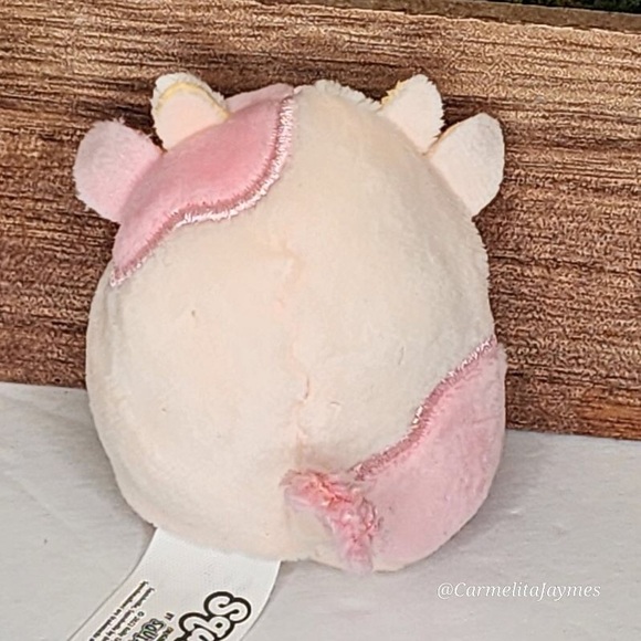 RESHMA 🐮 UK HTF Pink & Cream Cow Squishville Original Squishmallow ☆ NWT ☆ - Picture 3 of 4
